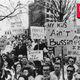 Almost 2,000 white people gathered at a 1970 protest in Charlotte, N.C. against a court-ordered desegregation busing plan.